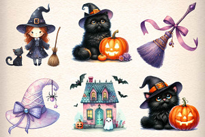 Cute Halloween Sublimation Clipart