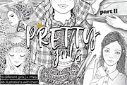 Pretty girls (part 2), an Illustration by ImHope (Thumbnail 1 of 16)