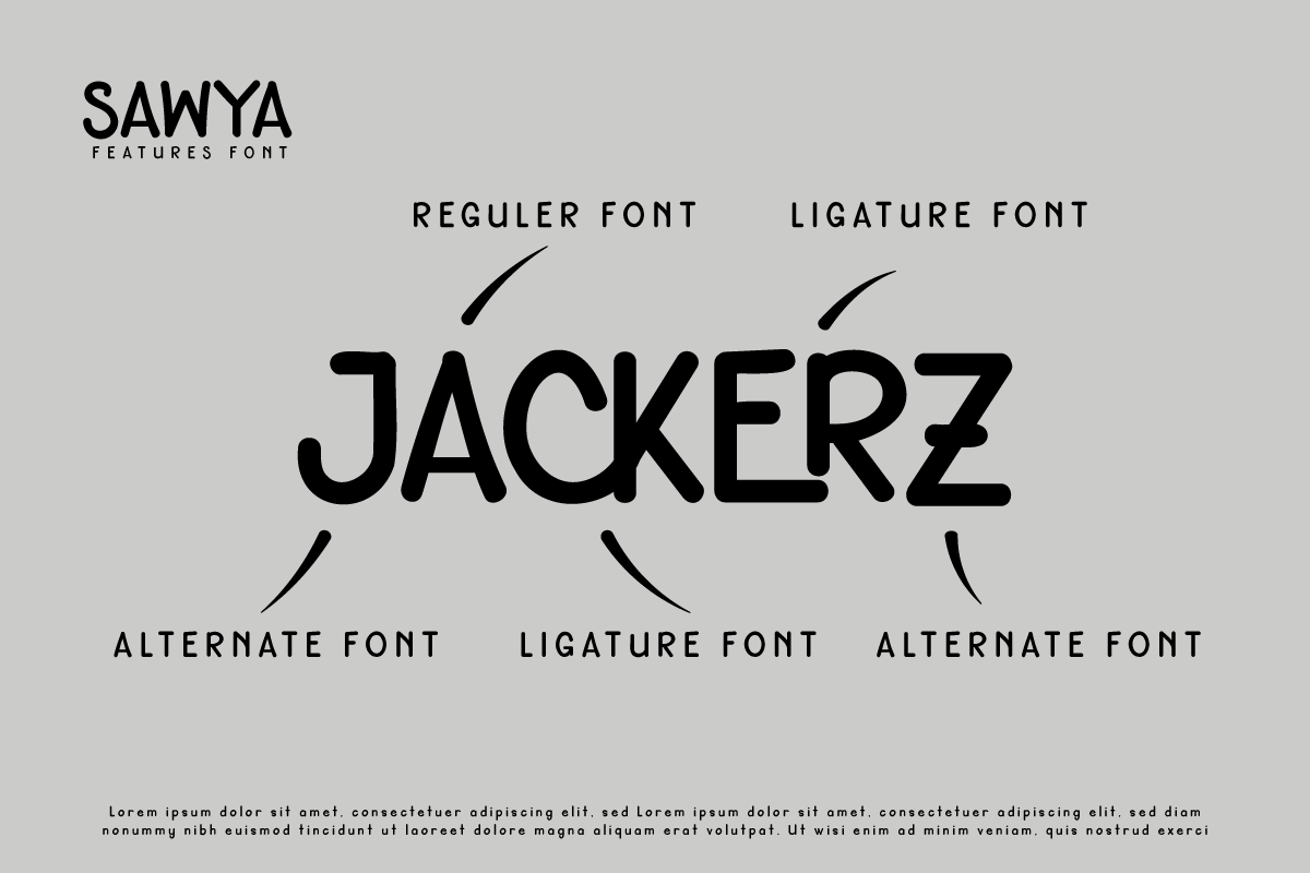 SAWYA | Handwriting Display, a Sans Serif Font by twinstd (Photo 2 of 11)