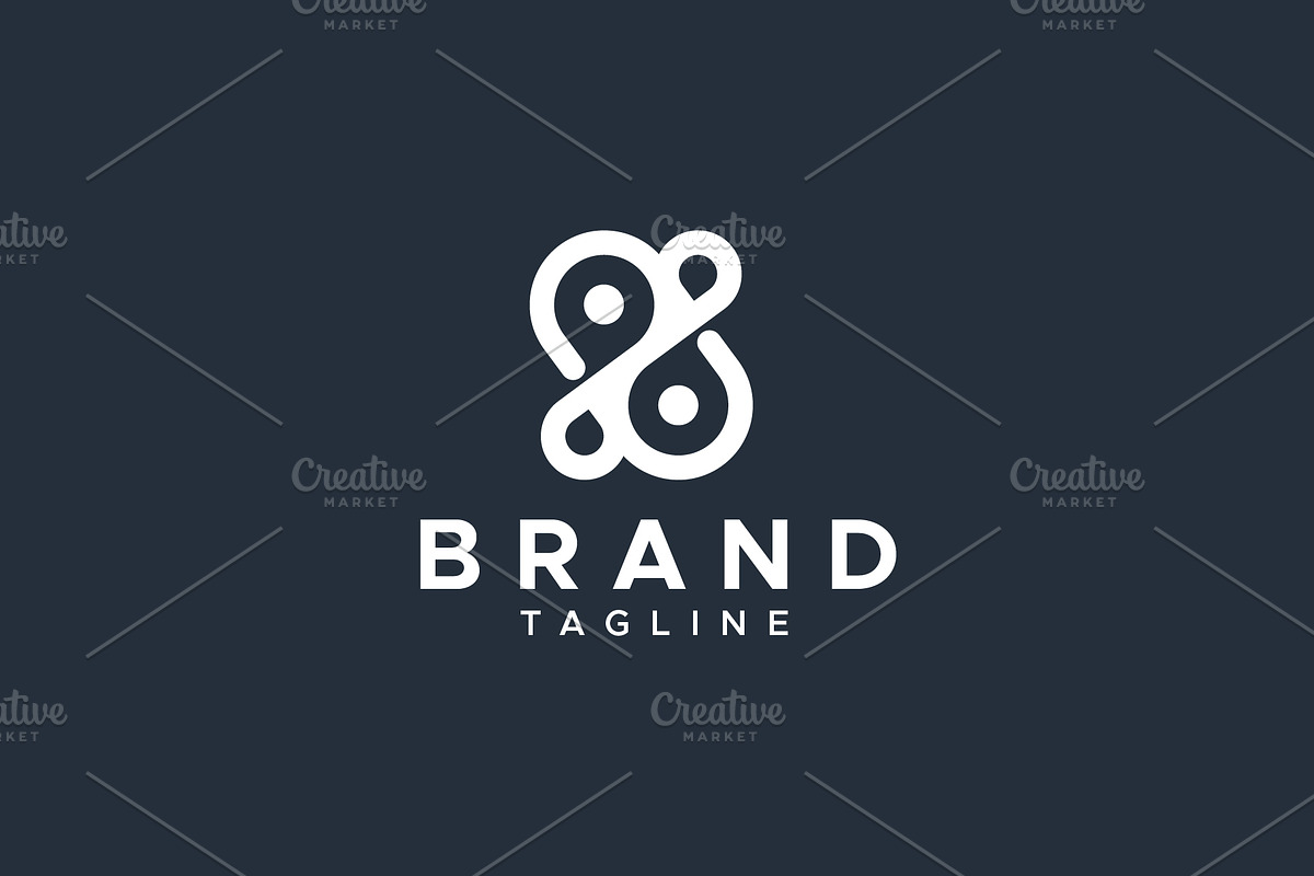 Infinity pin droplet logo design, a Branding & Logo Template by Amadul11 (Photo 1 of 5)