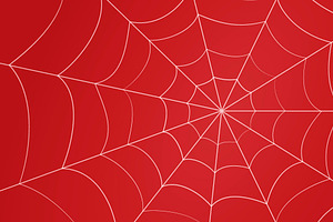 Red Spider Web Background, a Background Graphic by Black White Mouse Design