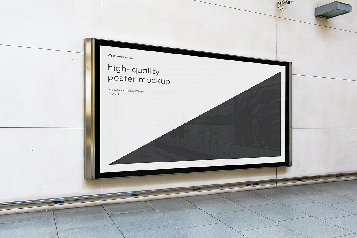 Subway Poster Mockup Bundle Metro, an Advertising Mockup by FoundImages (Photo 11 of 61)