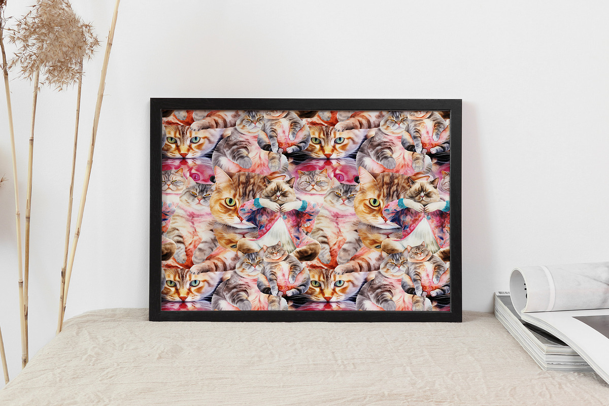 Not Yoga Cats, an Animal Illustration by TheCuteShop (Photo 14 of 17)