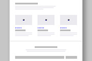 Modern Landing Page Wireframe, a Landing Page Template by ContestDesign (Thumbnail 5 of 6)
