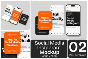 Social Media Instagram Mockup, an Advertising Mockup by Permadi Creative
