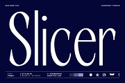 Slicer – Modern Condensed Sans Serif, a Sans Serif Font by roomspace creative lab (Thumbnail 1 of 12)