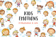 Doodle kids various emotion set, a Person Illustration by Bubert Art (Thumbnail 1 of 7)