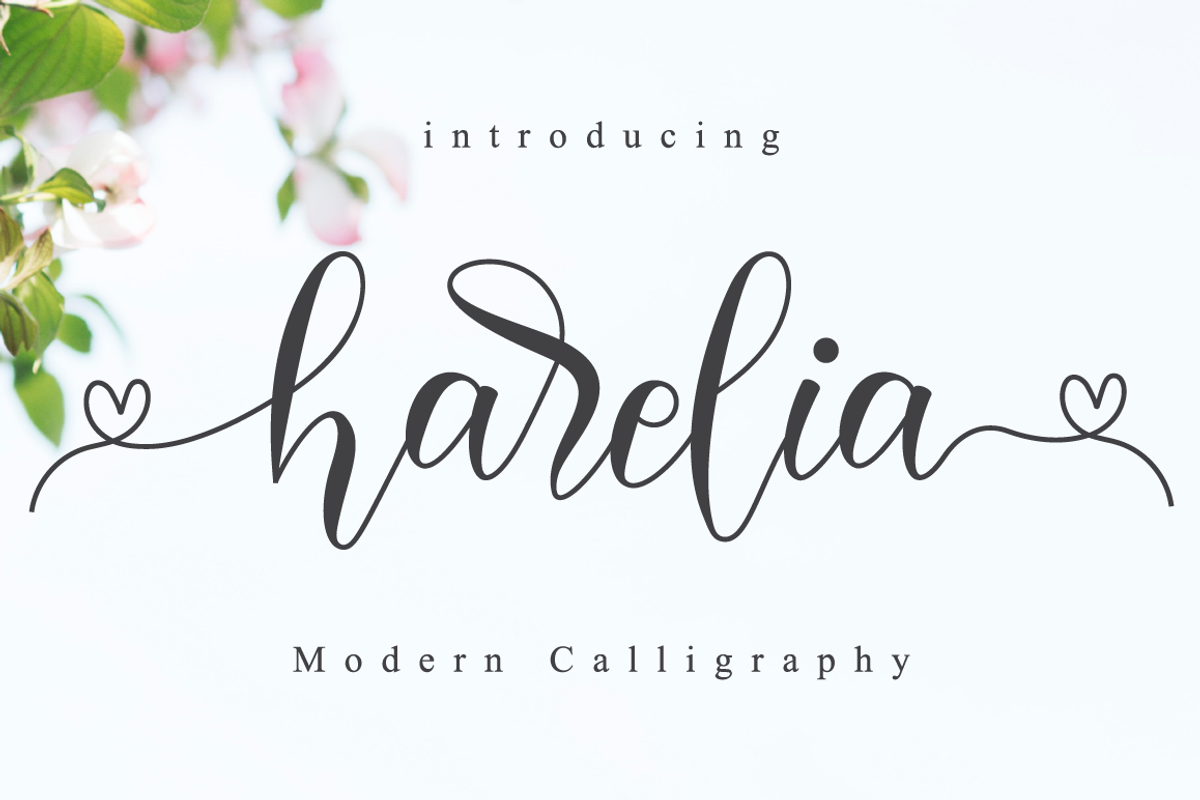 Harelia // Lovely Script Font