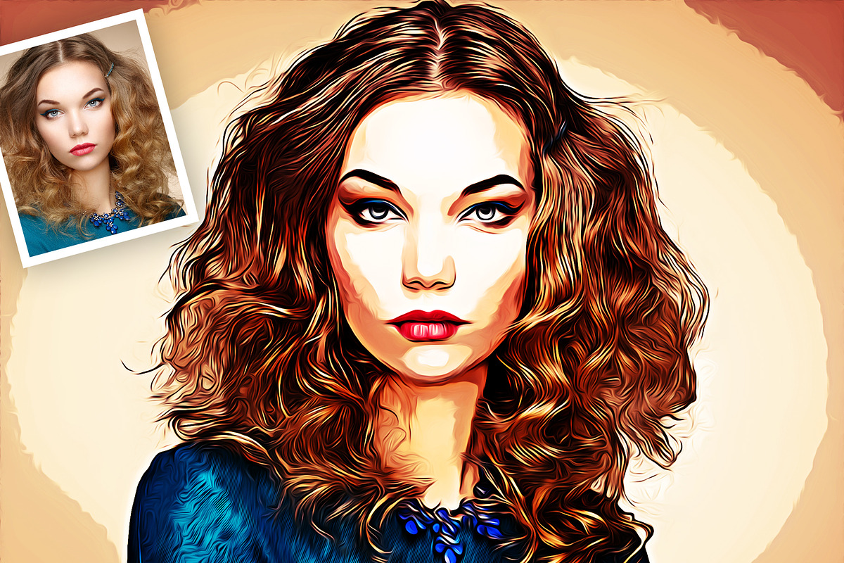 Portrait Glow Oil Painting Action, an Action Add-On by DesignCave (Photo 5 of 5)