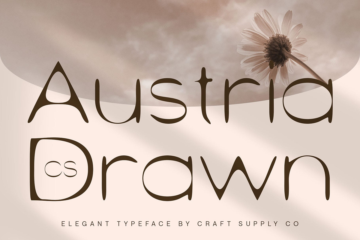 CS Austria Drawn, a Sans Serif Font by Craft Supply Co. (Photo 1 of 8)