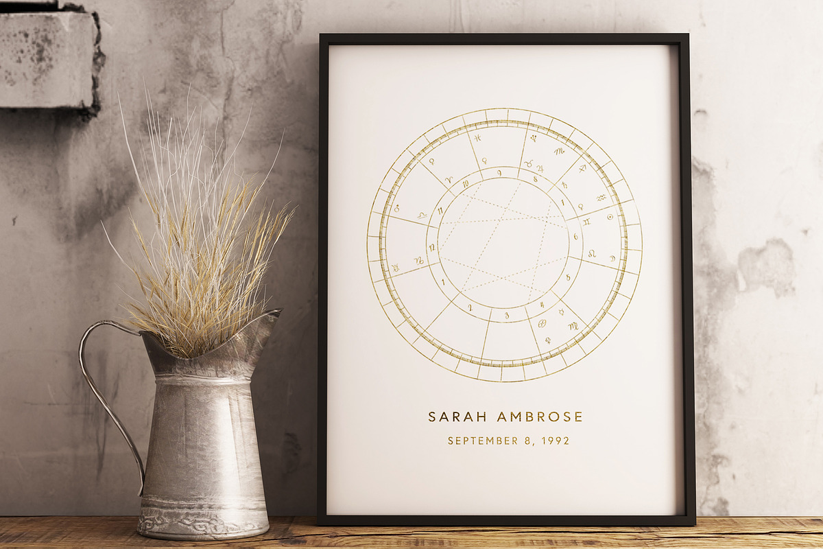 Astrology Vector Set & Birth Chart, an Illustration by The Gypsy Goddess (Photo 14 of 15)