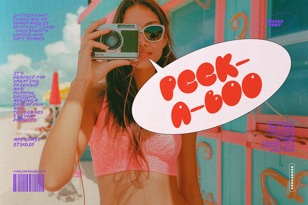 PUFFY POP BUBBLE FONT DUO, a Handwritten Font by Artcoast Fonts (Photo 10 of 12)