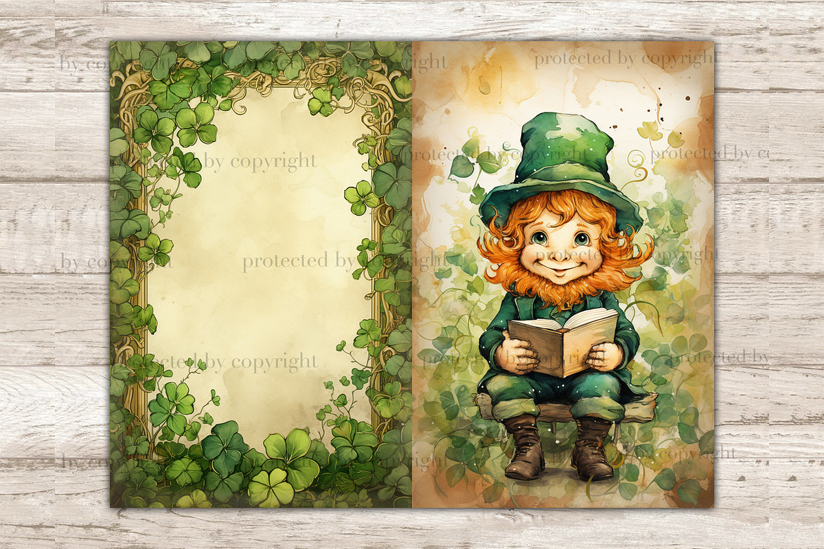 Cute Leprechaun Ephemera, a Seasonal Illustration by GlamArtZhanna (Photo 9 of 10)