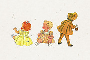 Vintage Children Clip Art, a Person Illustration by Patterns for Dessert (Thumbnail 5 of 13)
