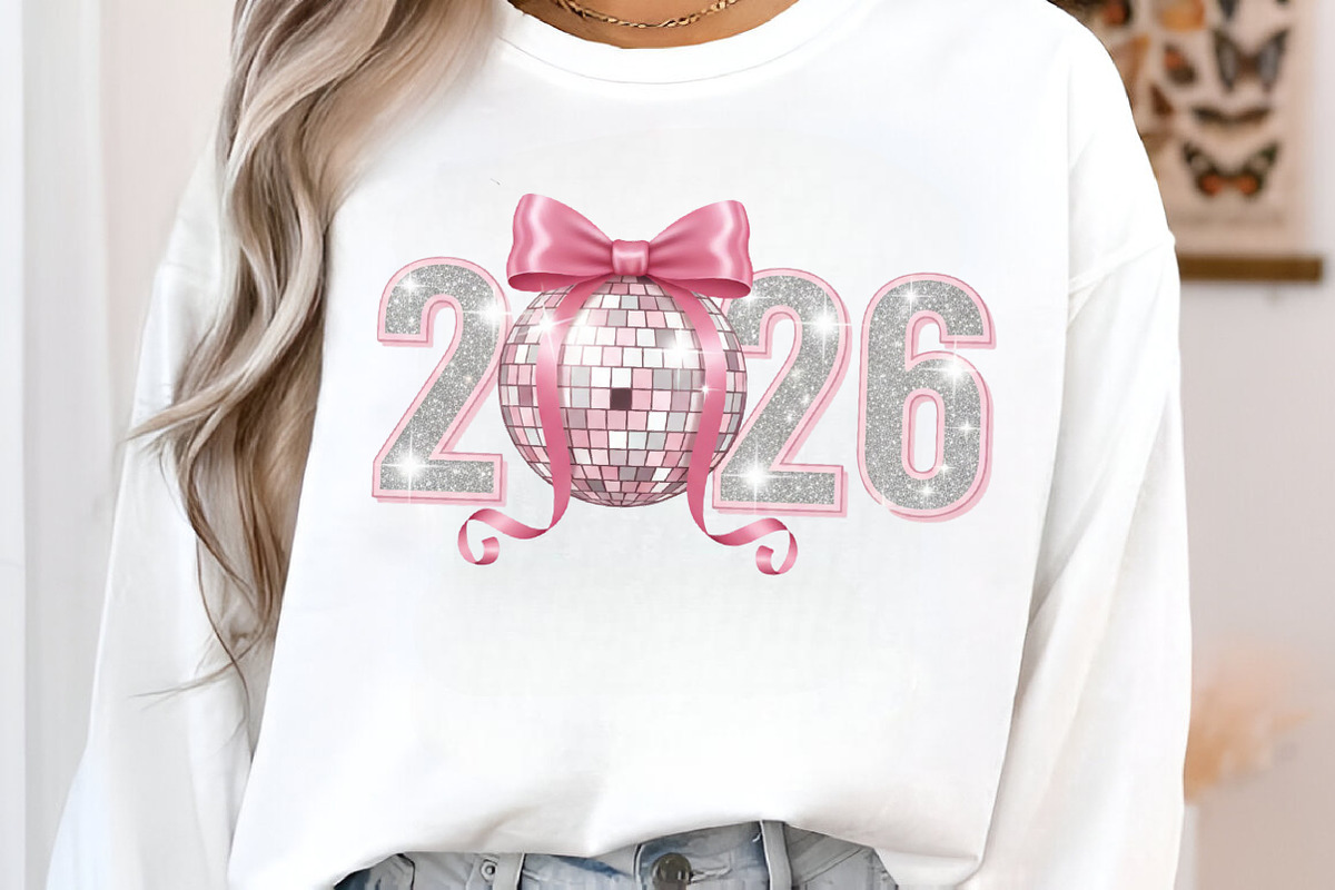 Pink Coquette New Year 2026 Png, an Illustration by SinaCreation (Photo 10 of 10)