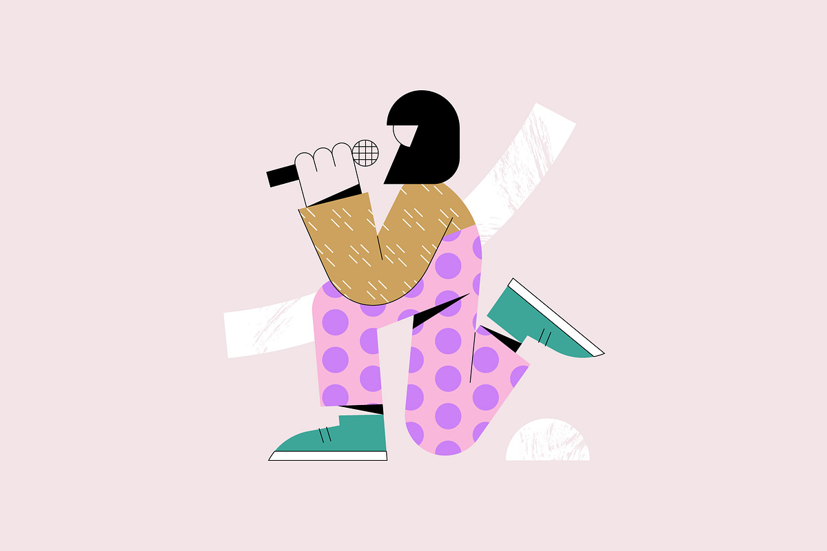 Playful Pastel Vector Characters, a Person Illustration by Léo Alexandre (Photo 11 of 15)