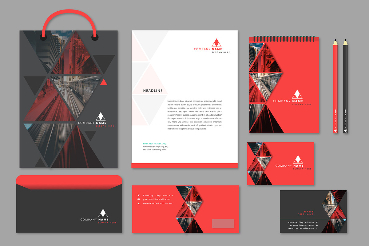 Stationery Staff Card and Invoice, a Card Template by CreativeCraft0