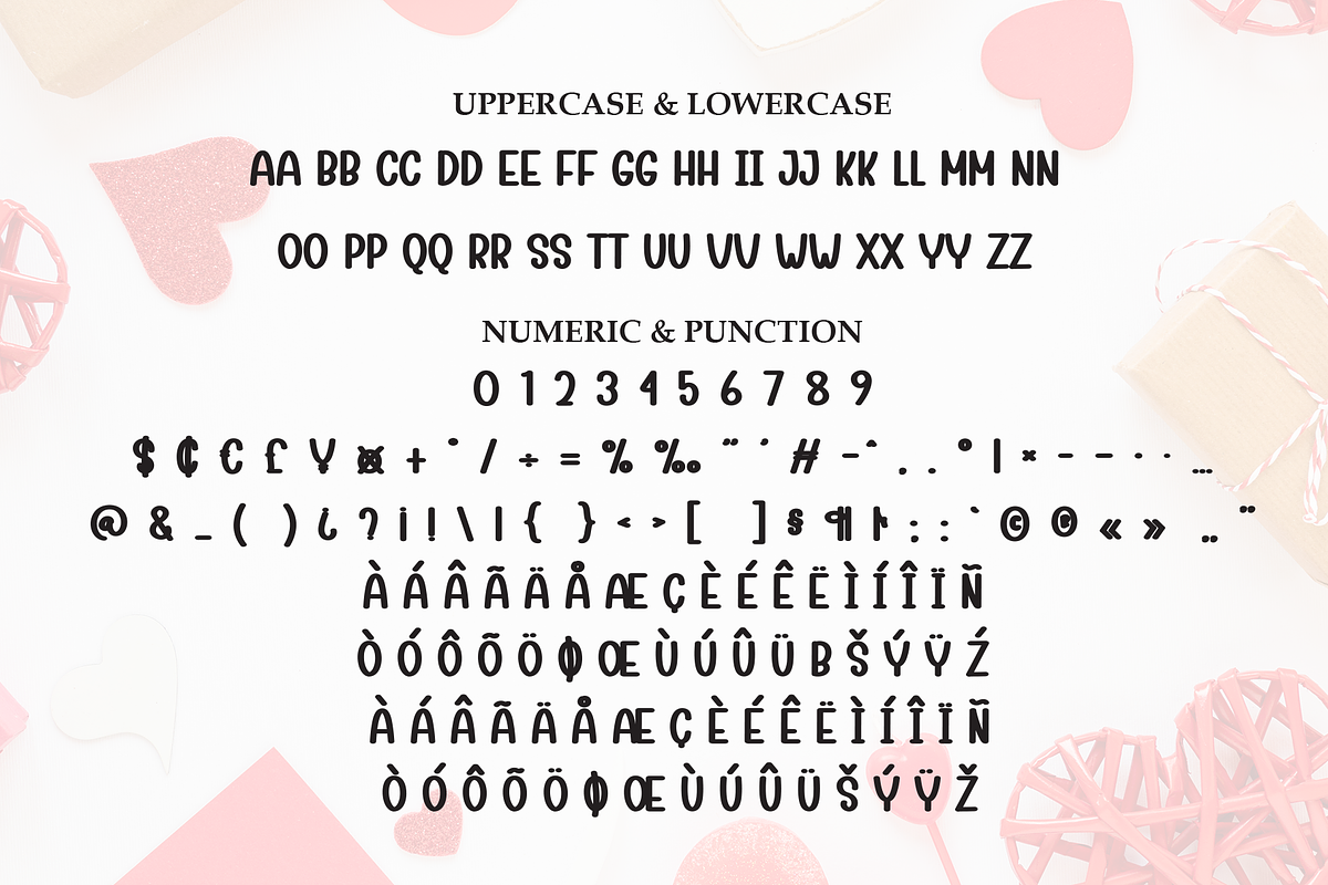 Happy Valentine | Script Font, a Script Font by Scratchones (Photo 7 of 8)