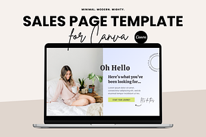 DAWN | Canva Sales Page Template, a Landing Page Template by Erin Cassidy