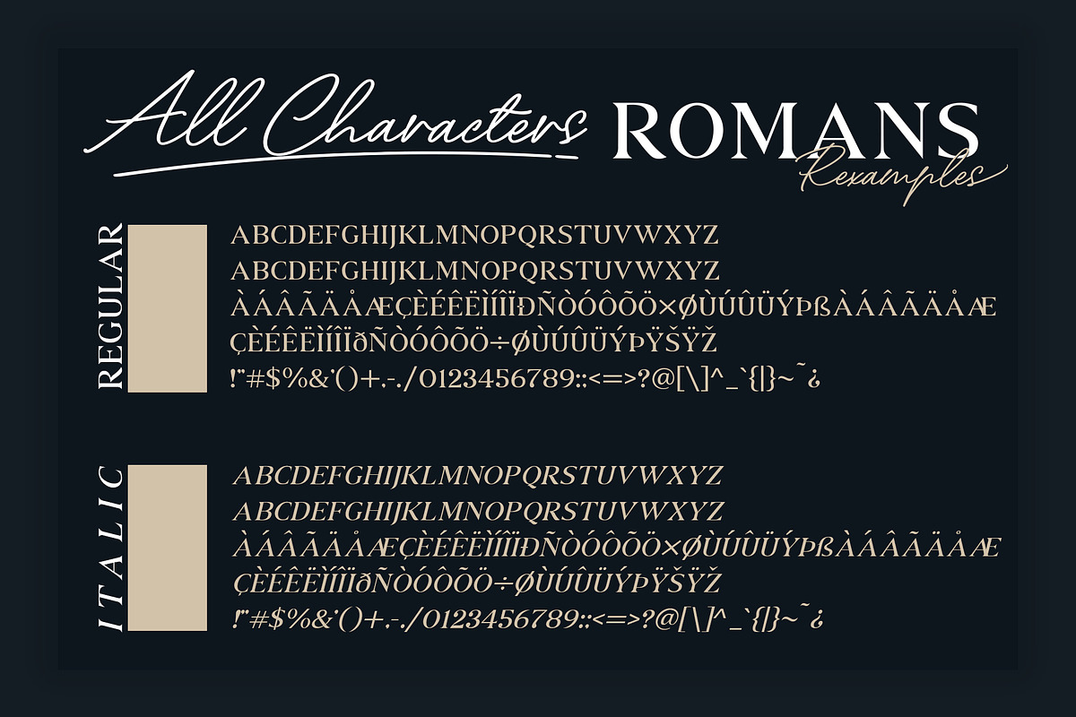 ROMANS Rexamples Font Duo, a Serif Font by Cotbada_studio (Photo 9 of 10)