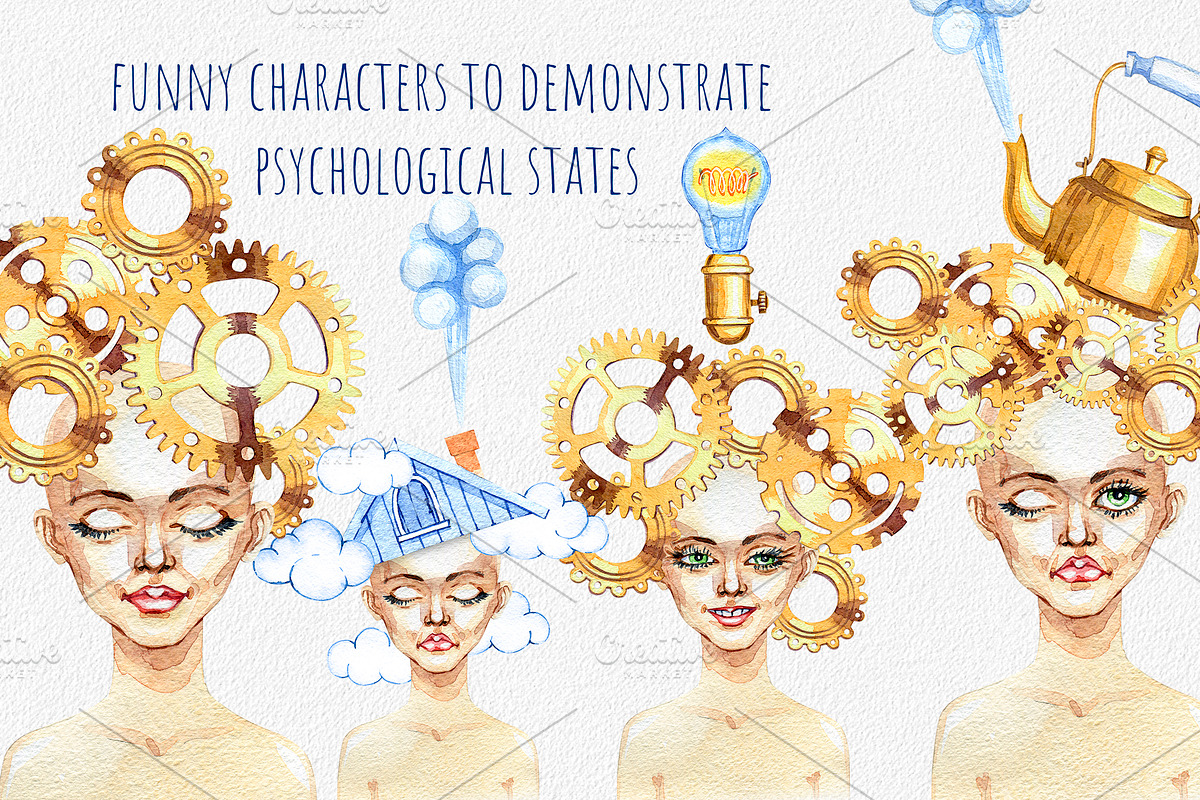 psychology, a Work Illustration by OlyaSenko (Photo 6 of 10)