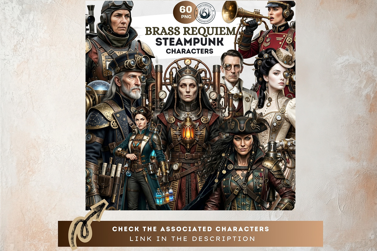 Brass Requiem Steampunk Backdrops V1, a Background Graphic by ThatsDesignArt (Photo 12 of 12)