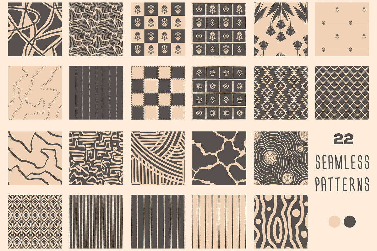 Two-Tone Abstract Visuals, a Pattern Graphic by Zim Varezhkin (Photo 2 of 12)