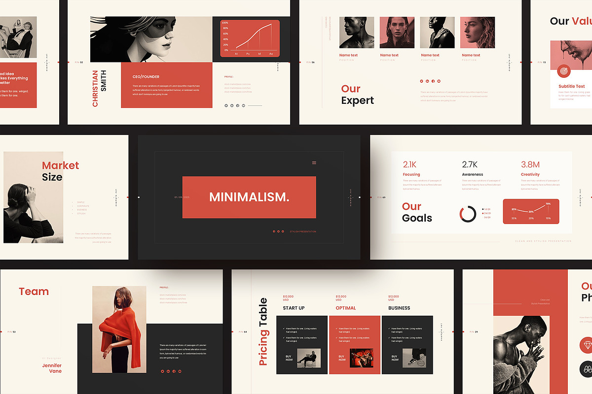 Creative Minimal Presentation Canva, a Presentation Template by ArtisanaAura (Photo 1 of 11)