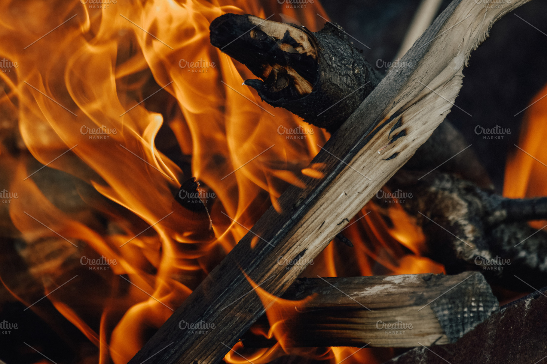 Fire burns, an Abstract Photo by Three Design