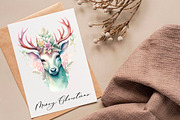 Victorian  Christmas deer , Clipart, an Animal Illustration by Hello My Print (Thumbnail 10 of 10)