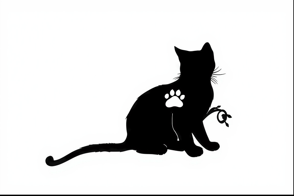 Paw Cutout Cat Clipart Bundle, an Illustration by jahid234 (Photo 5 of 9)