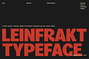 Leinfrakt - Heavy Display Sans, a Sans Serif Font by Shapespired Design (Thumbnail 1 of 16)