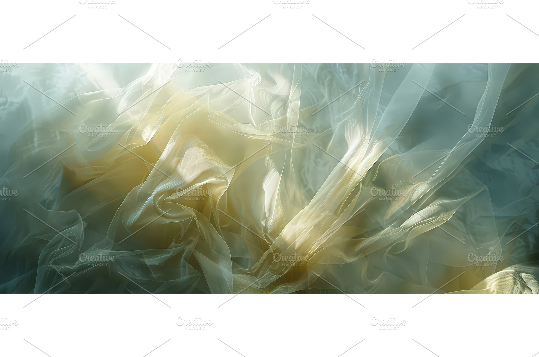 Flowing translucent fabric with warm, an Abstract Photo by piter.goskov