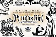 Prairie Girl Linocuts, a Graphic by WhiteRiverStudio (Thumbnail 2 of 10)