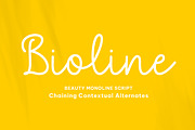 Bioline - Beauty Monoline script, a Script Font by Fontcastle (Thumbnail 1 of 5)