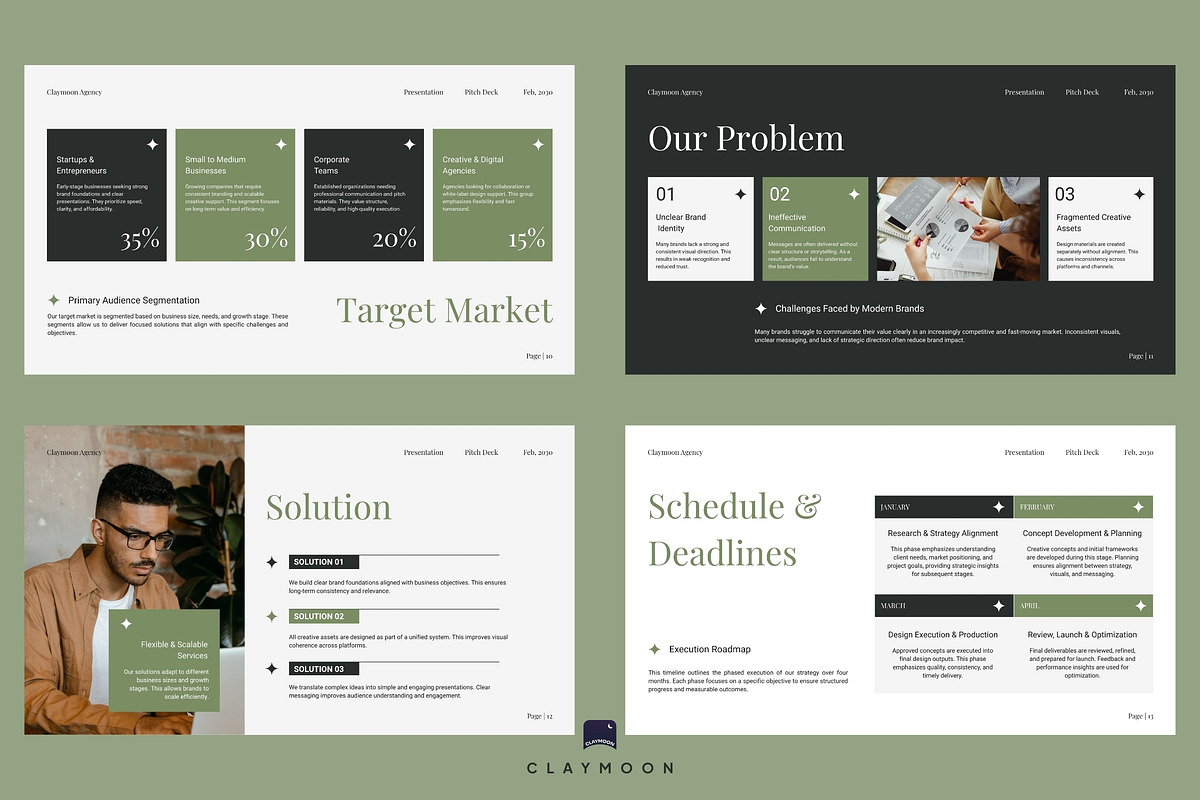Pitch Deck, a Presentation Template by Claymoon Lab (Photo 6 of 7)