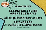 Artka - Fun Display Font, a Font by Gassstype (Thumbnail 7 of 8)