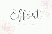 Effort - Calligraphy Font, a Script Font by Dharmas Foundry (Thumbnail 1 of 13)