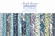 Organic Floral Seamless Patterns, a Pattern Graphic by Sketchbook Designs (Thumbnail 9 of 10)