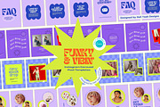 Funky Instagram Carousel Templates, a Social Media Template by Hell Yeah Designs (Thumbnail 1 of 10)