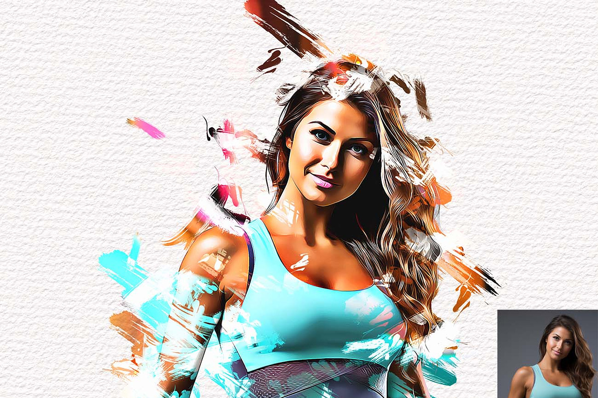 Dry Brush Artistic Paint FX, an Action Add-On by Studio Retouch (Photo 9 of 14)