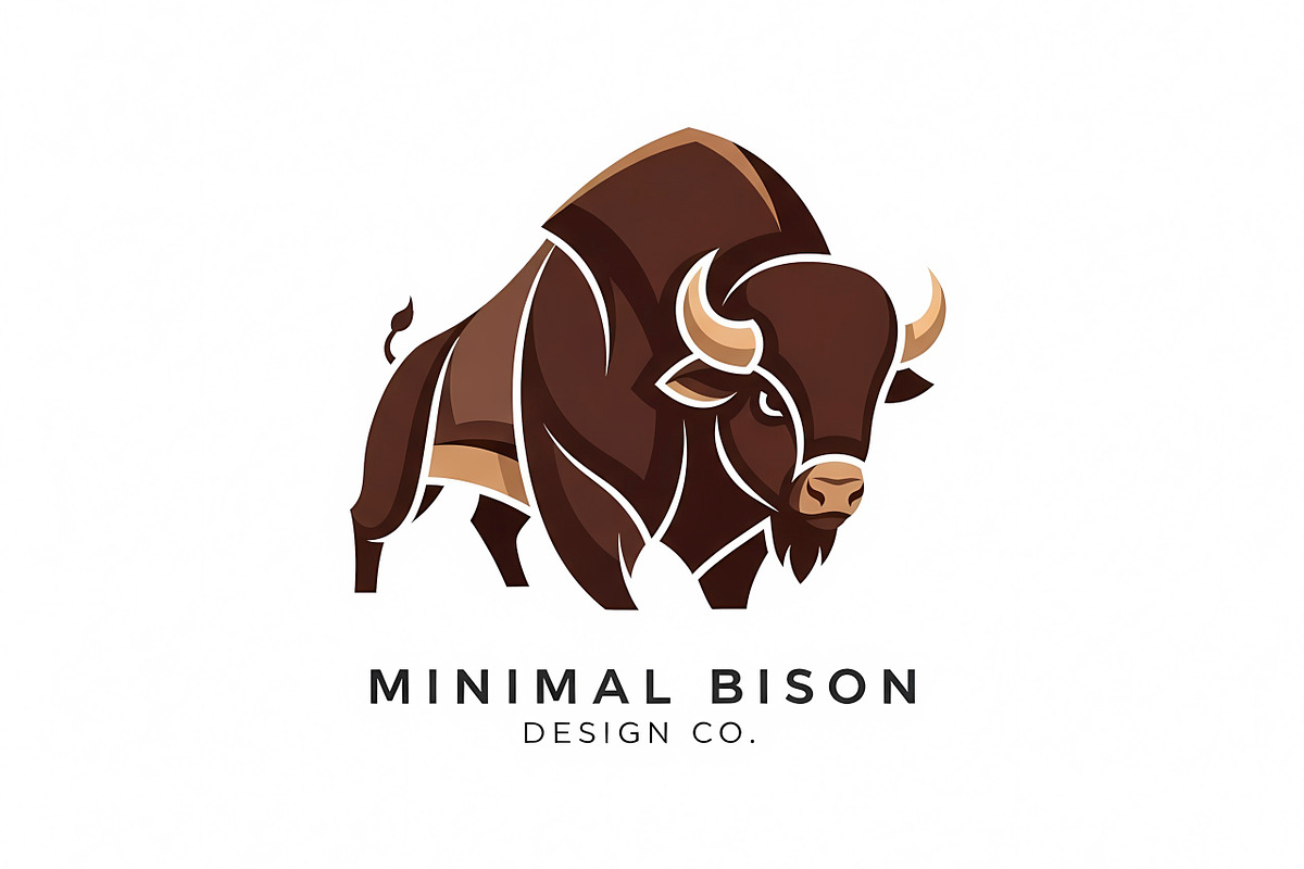 Minimal Bison Logo, a Branding & Logo Template by Logocreative (Photo 1 of 2)