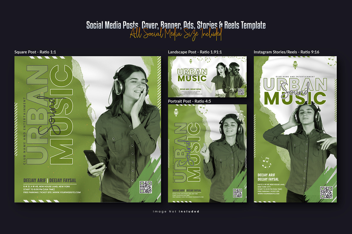 Urban Music Artist Instagram Post, a Design Template by Creative_View