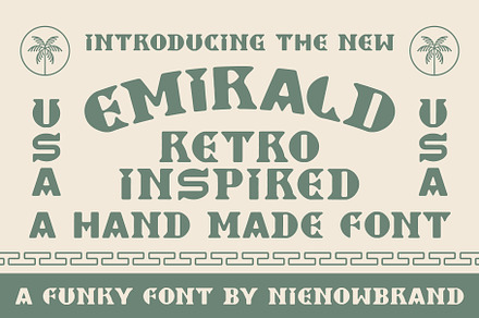 Emirald Typeface | Vintage Font