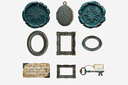 Patina Blue Vintage Ephemera PNG, a Seasonal Illustration by Tanya Kart (Thumbnail 7 of 15)