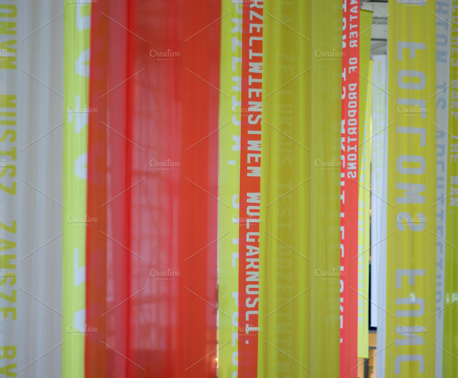 Flags with sentences