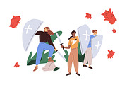 People protect from danger concept, a Person Illustration by Good Studio (Thumbnail 7 of 8)