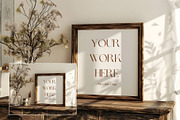 Rustic 1:1 Frame Mockup FR-RU-002, a Household Mockup by Callistemon Creative (Thumbnail 2 of 8)