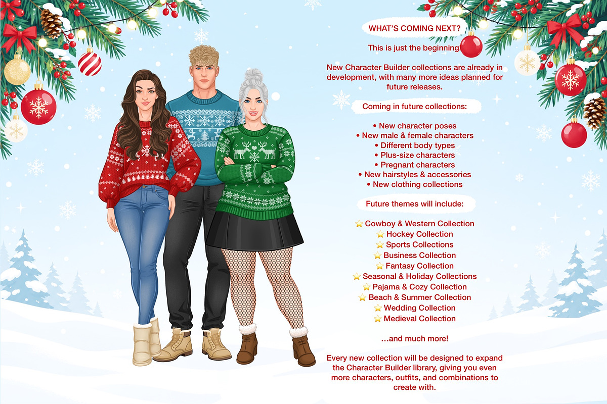 Christmas Character Creator, a Person Illustration by Elenbushe (Photo 6 of 20)