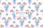 Grandmillennial Independence Day, a Decorative Illustration by TheHappyGiftArt (Thumbnail 21 of 21)